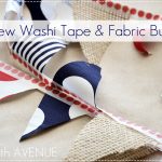 Washi Tape Fabric Bunting by The 36th AVENUE