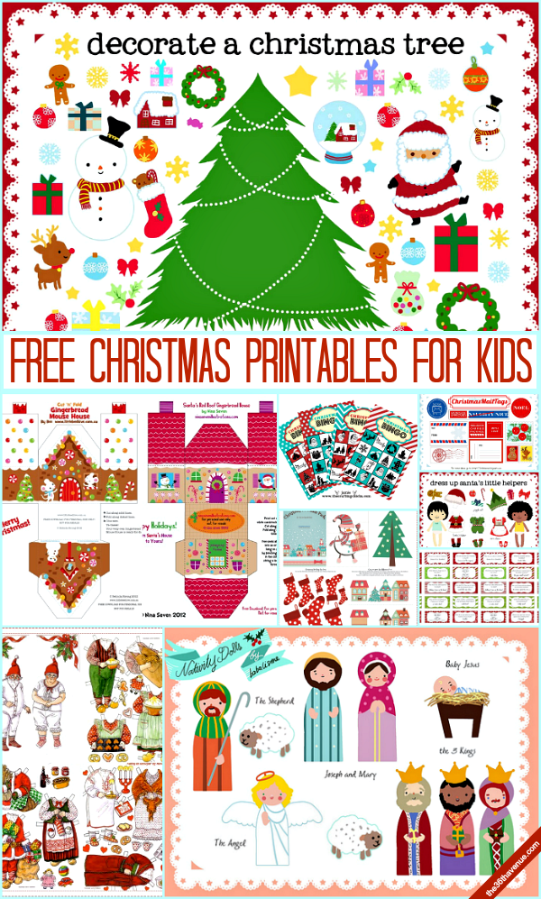 free printable christmas kids activities
