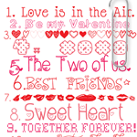 Valentine Free Printables and link to downloads over at the36thavenue.com