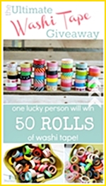 50 Rolls of Washi Tape... What an awesome giveaway! the36thavenue.com