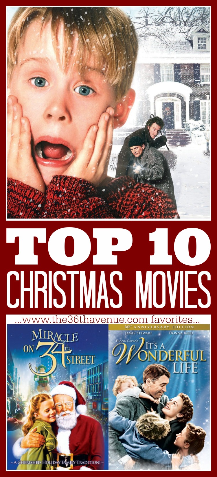 The 36th AVENUE  Top 10 Christmas Movies  The 36th AVENUE