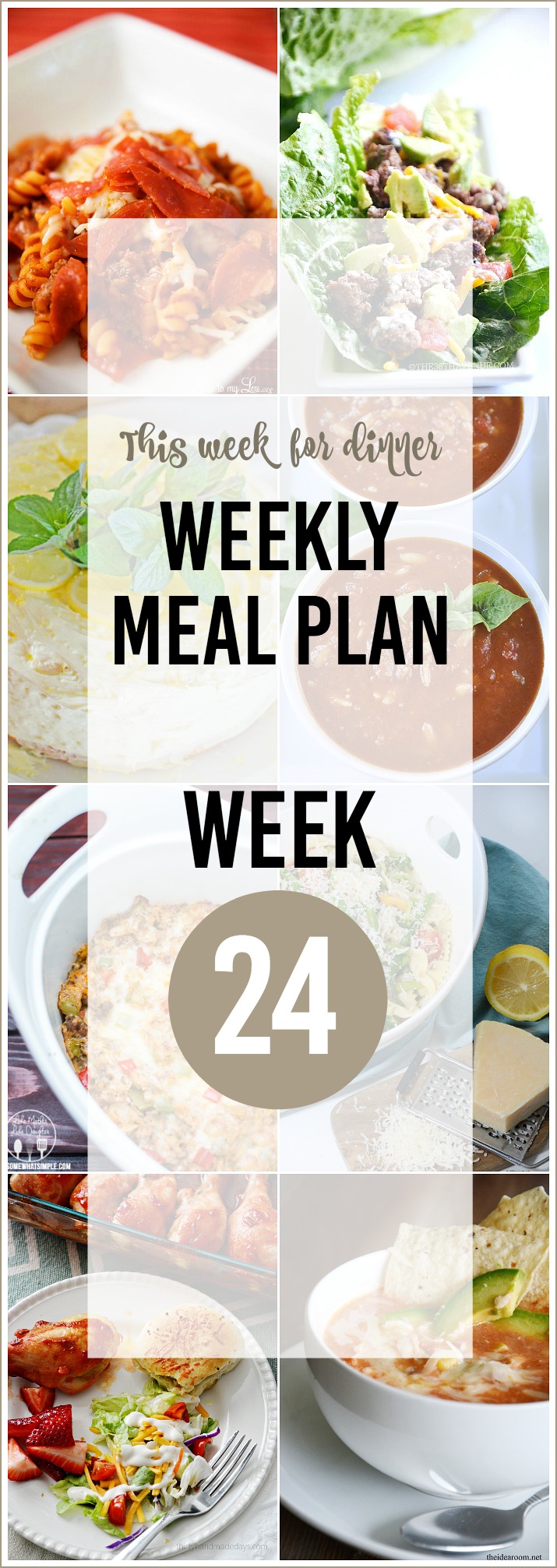 WEEKLY MEAL PLAN 24 the36thavenue.com