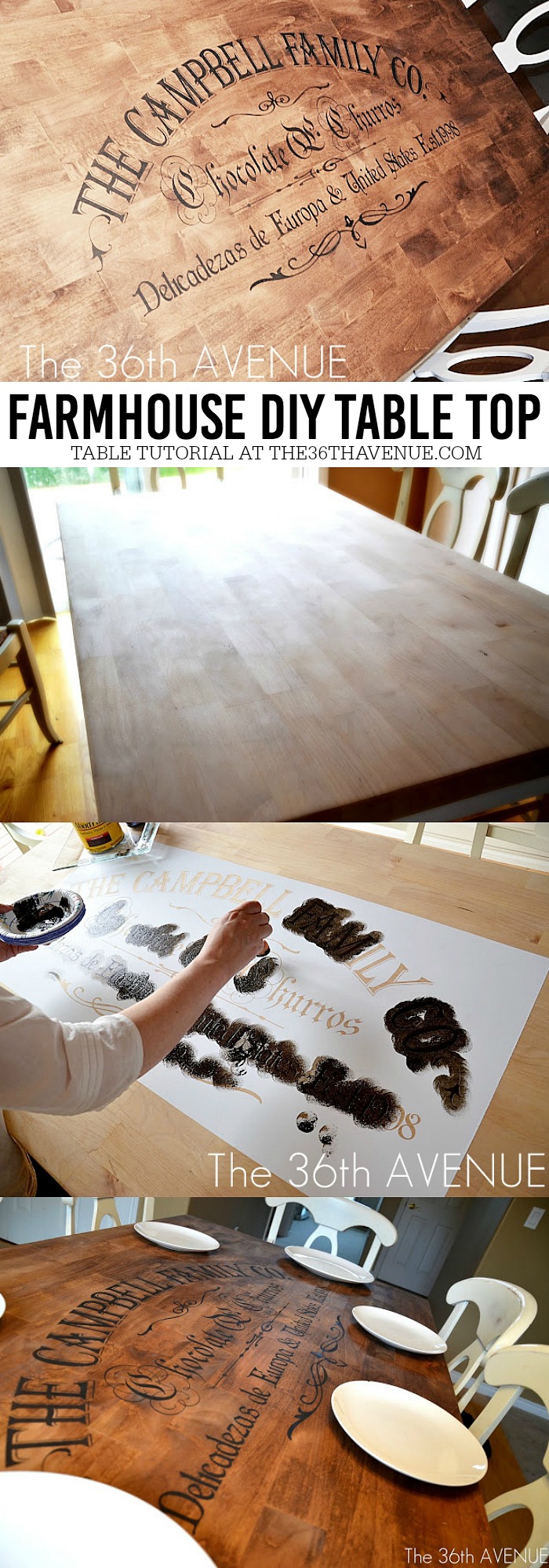 DIY Farmhouse Table Makeover - DIY Furniture Tutorials