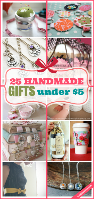 25 ADORABLE Handmade Gifts under $5! These are AMAZING!!!  #gifts #handmade #christmas