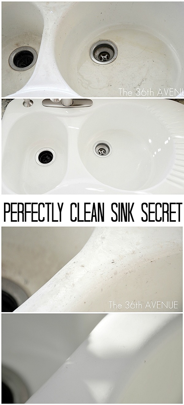 How to clean a sink
