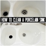 How to clean a Porcelain Sink.