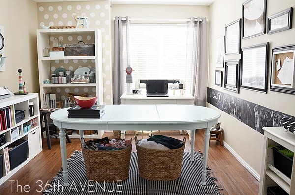 Craft Room Makeover and organization ideas at the36thavenue.com