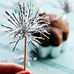 Sparklers Toothpick Toppers
