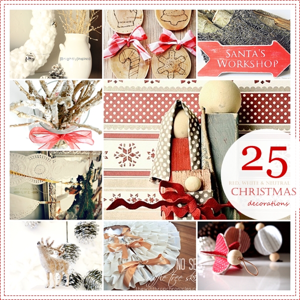 25 DIY Christmas Decorations over at the36thavenue.com
