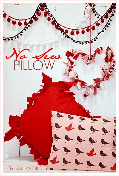 No Sew Pillow Tutorial by the36thavenue.com