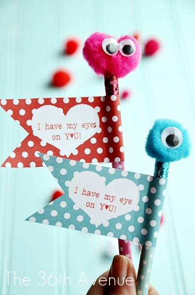 Easy $1 Printable Pencil Valentines - My Craftily Ever After