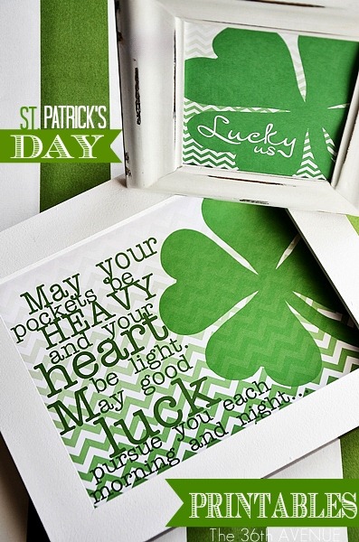 St. Patrick's Day Free Printable the36thavenue.com