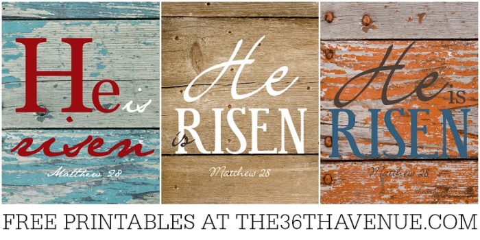 He Is Risen Printables | The 36th AVENUE