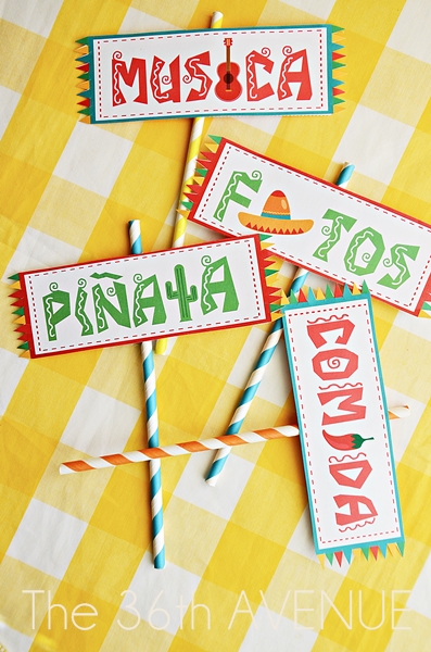 5 de Mayo Free Printable Party Kit by the36thavenue.com ...Have a fiesta!