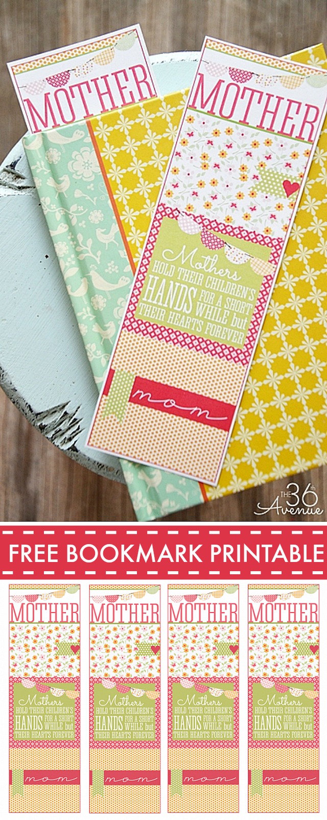Handmade Gifts - Free Bookmark Printable at the36thavenue.com PIN IT now and PRINT IT later!