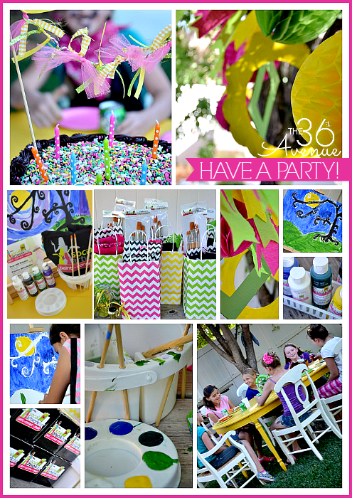 Art Birthday Party... so fun! the36thavenue.com