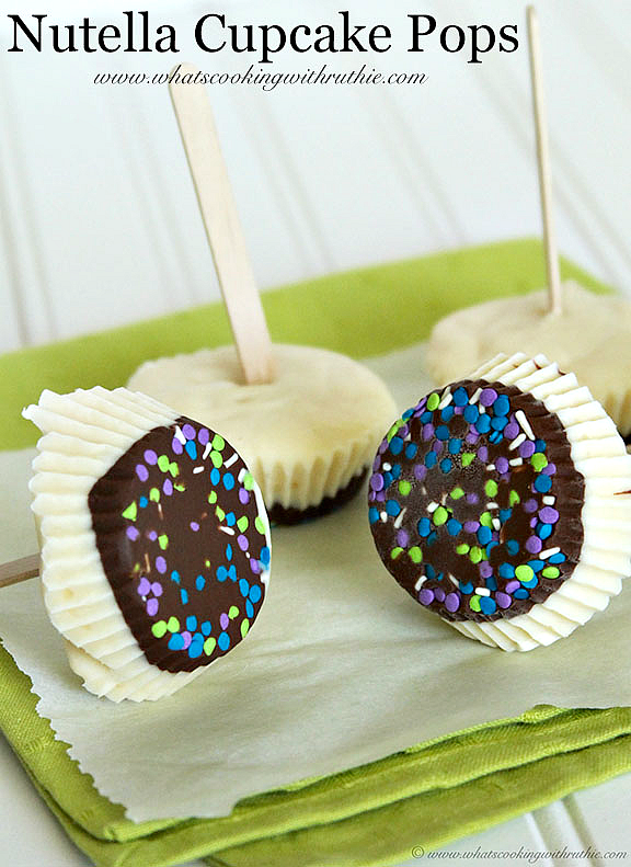 Delicious Nutella Cupcake Pop Recipe . whatscookingwithruthie.com