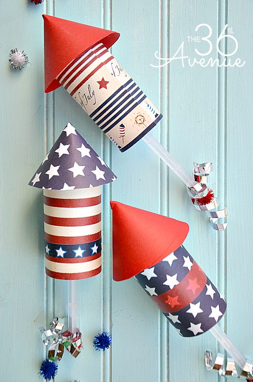 4th of July Firecracker Treat Pop TUTORIAL at the36thavenue.com