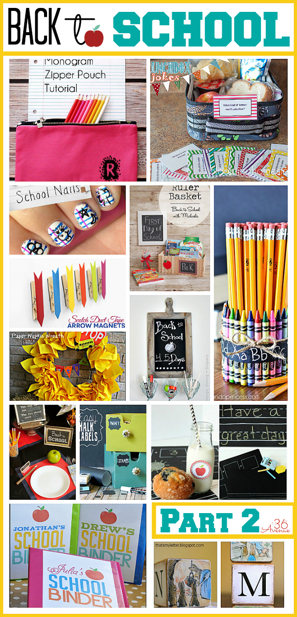 Loving these awesome Back to School ideas at the36thavenue.com