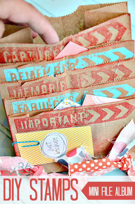 How to make perfect custom rubber stamps and mini albums at the36thavenue.com