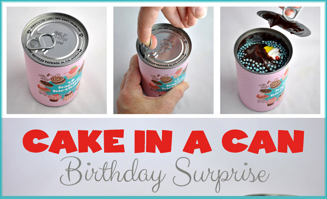Birthday Cake In A Can Tutorial