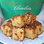 Pumpkin Blondies Recipe with Cinnamon Chips