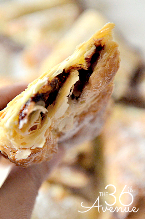 Recipe: Easy Two Ingredient Chocolate Turnovers… So yummy! #recipes #chocolate the36thavenue.com
