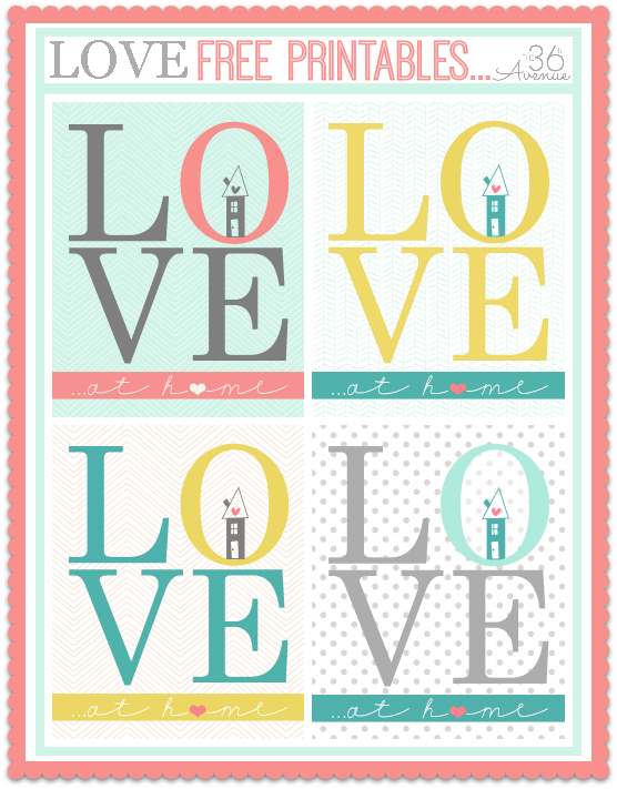 Love Free Printables at www.the36thavenue.com