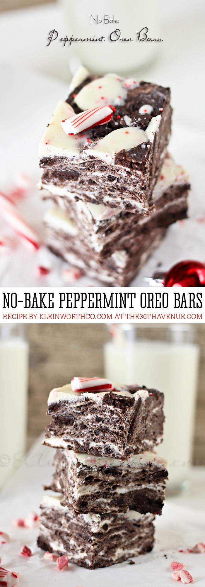 Best Recipes on Pinterest - This No Bake Peppermint Oreo Bars Recipe is amazing and super easy to make! Perfect for Christmas dessert or as a delicious treat or snack! PIN IT NOW and make it later!