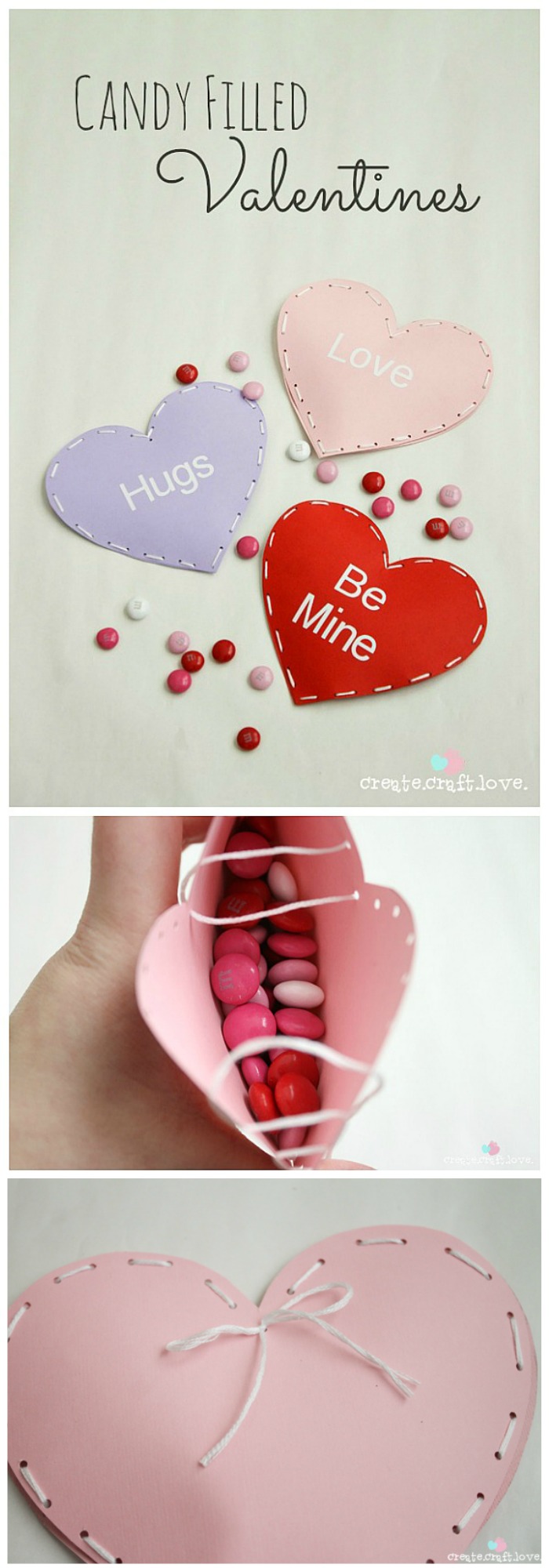 Handmade Valentines - These Candy Filled Valentines are adorable and such a cute Valentine Craft for Kids... Perfect for Classroom Valentine Parties! PIN IT NOW and make them later! 