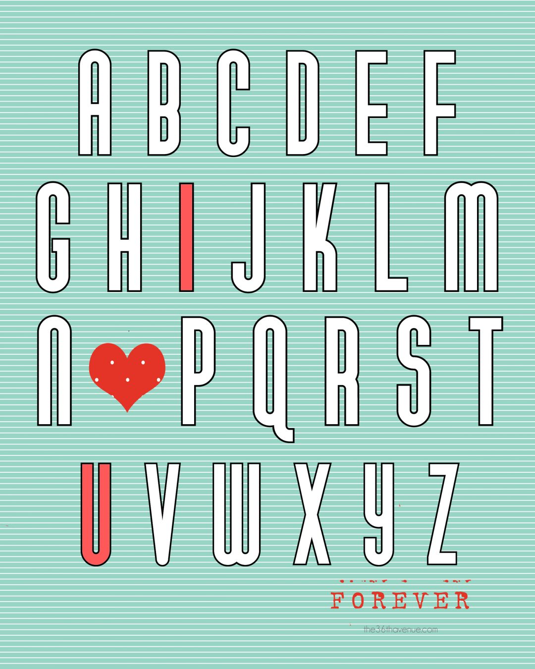 Free Valentine Printables | The 36th AVENUE