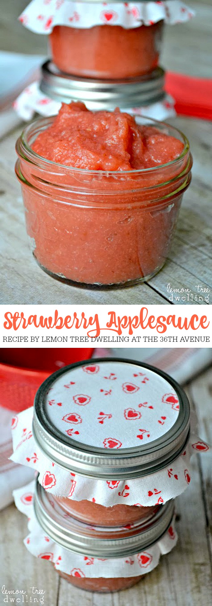 Strawberry Applesauce Recipe at the36thavenue.com