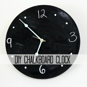 DIY Chalkboard Clock Tutorial