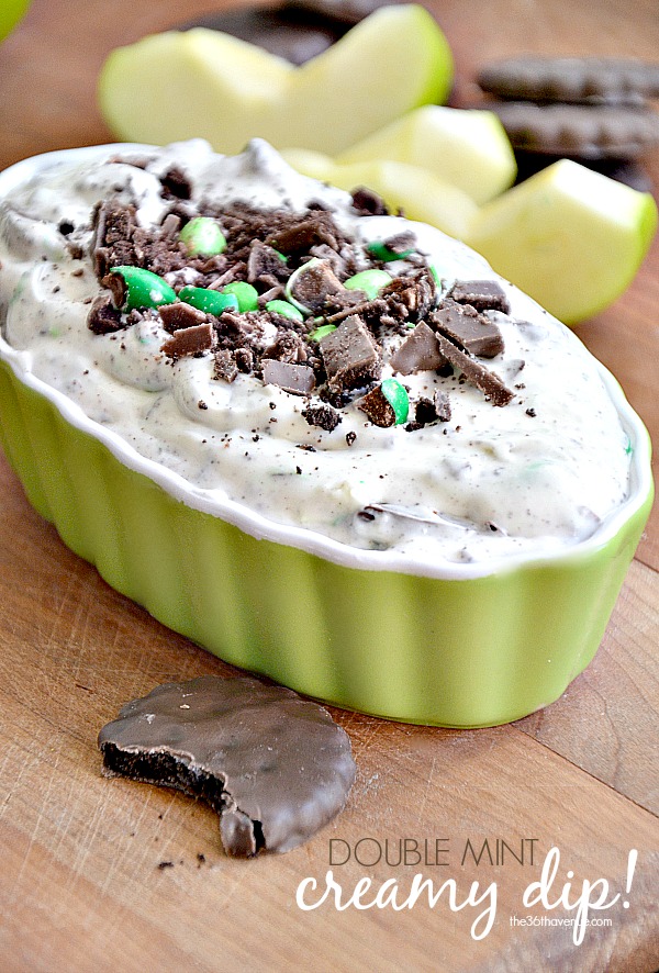 Double Chocolate Mint Cookie Dip @the36thavenue #recipe