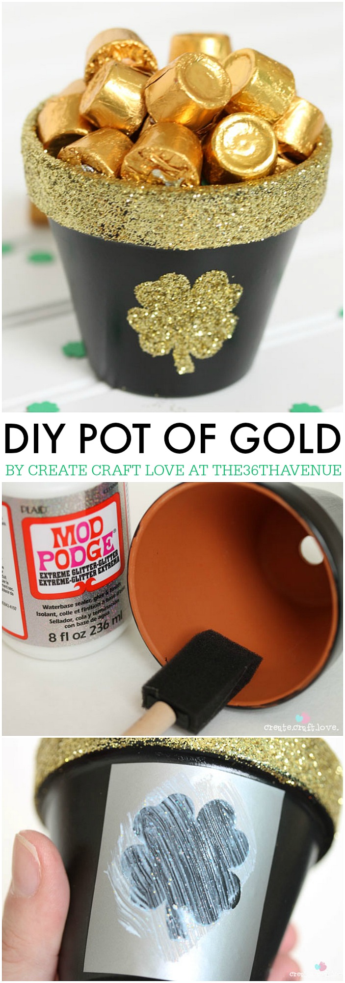 St. Patrick's Day is around the corner. Make this DIY Pot of Gold for your  festivities.