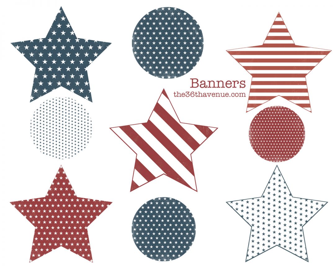 Fourth Of July Free Printable Set | The 36th AVENUE