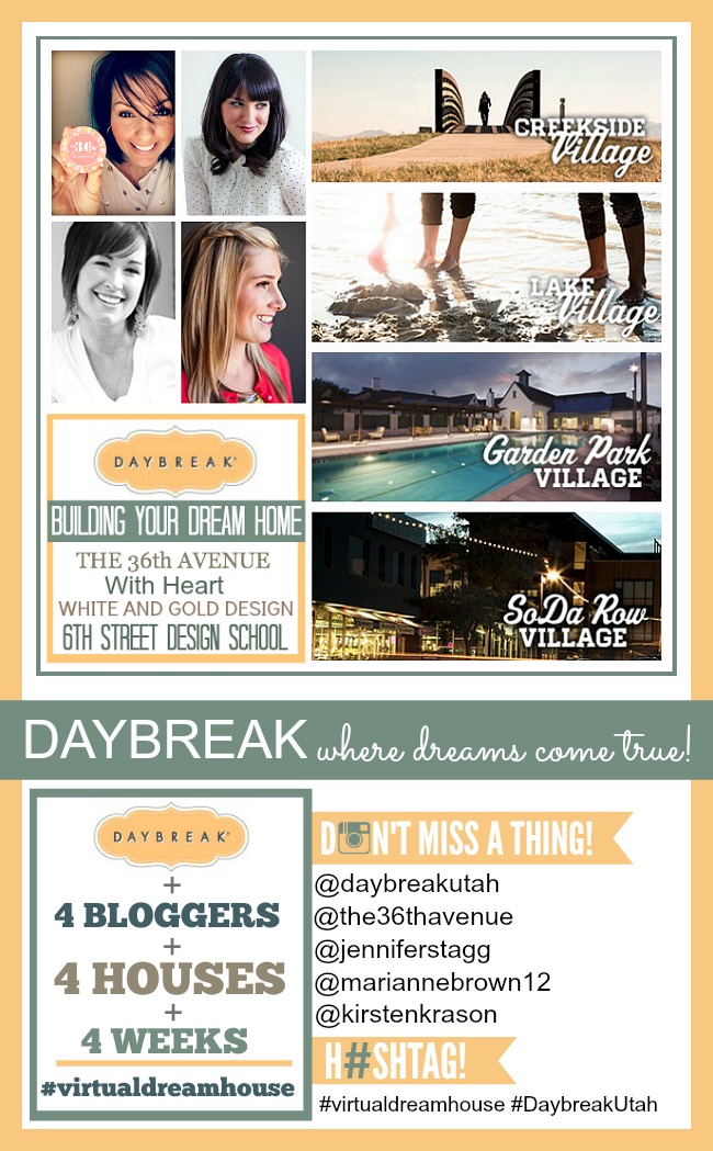Four weeks and four bloggers building their virtual dream home with Daybreak ! the36thavenue.com