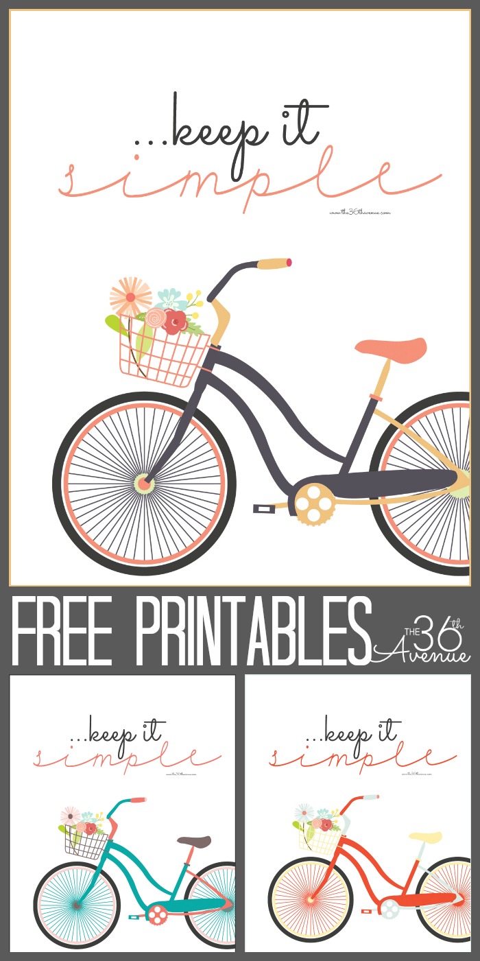 Free Printables. Keep it Simple at the36thavenue.com