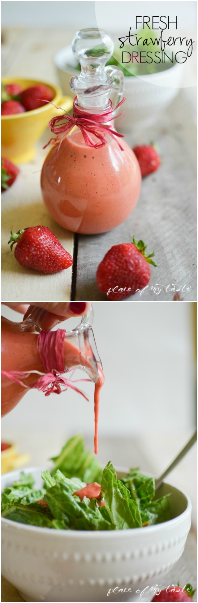 FRESH STRAWBERRY DRESSING - This is the best dressing ever! So GOOD! 