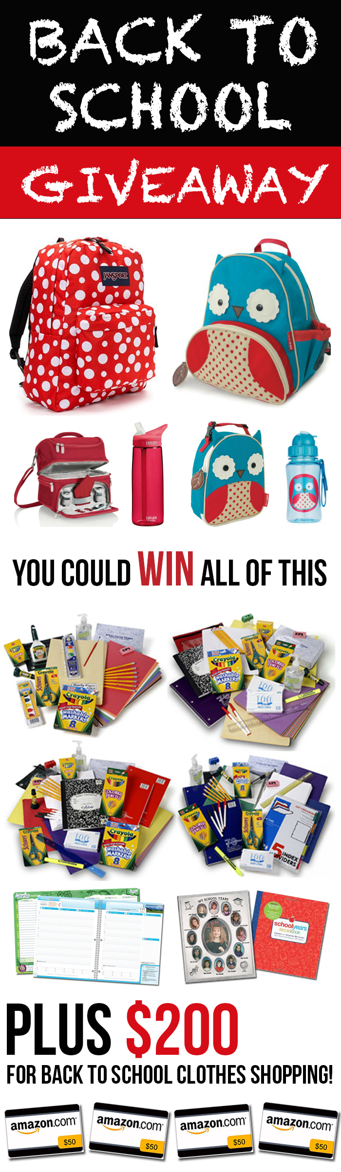 BACK TO SCHOOL GIVEAWAY... Everything you need at the36thavenue.com