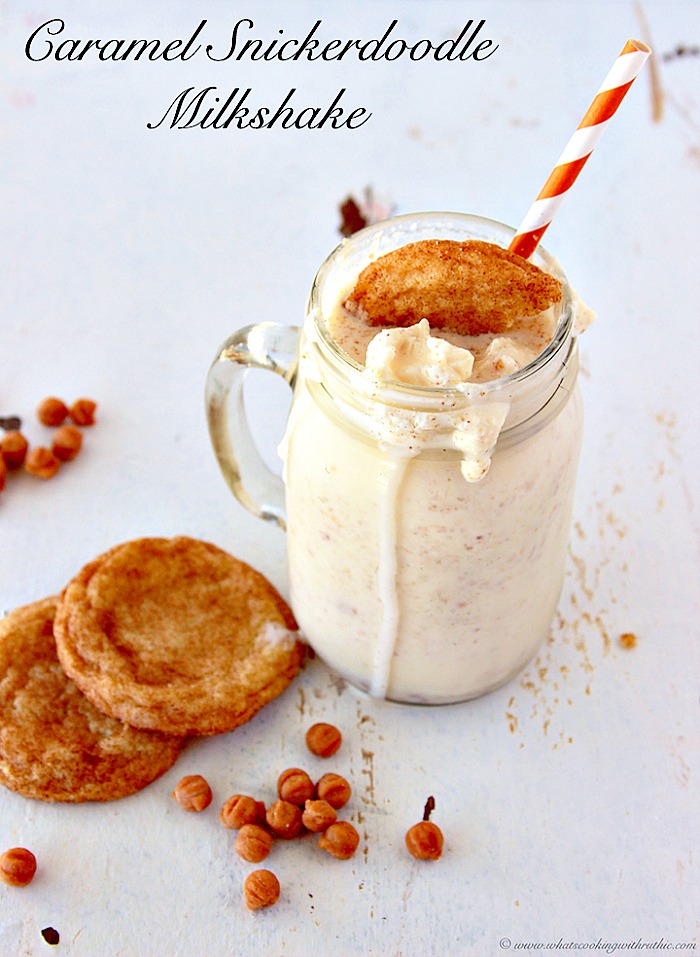 Caramel Snickerdoodle Milkshake by www.whatscookingwithruthie.com