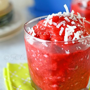 Coconut Raspberry Slush Recipe... Yum!