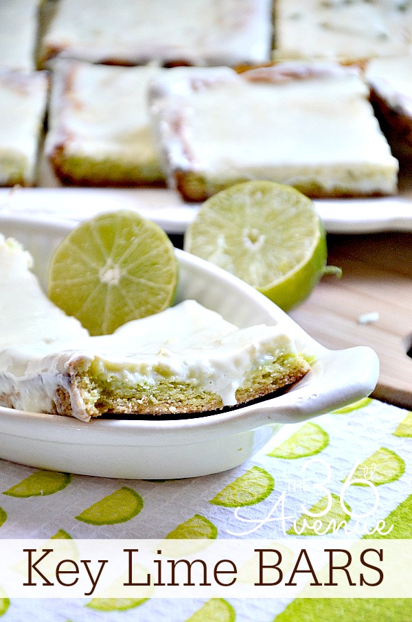 Key Lime Bar Recipe... These are so darn good! the36thavenue.com