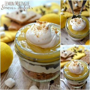 Delicious Lemon Meringue Smores Parfaits by lemontreedwelling.com