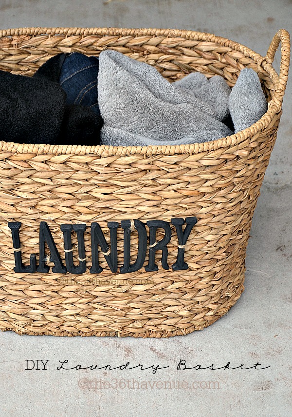 DIY Laundry Basket Tutorial the36thavenue.com