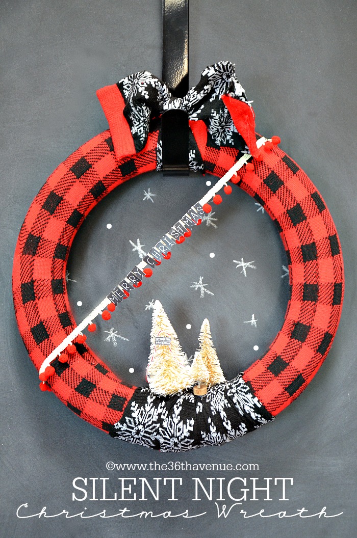 Christmas Decor- DIY Christmas Wreath Tutorial at the36thavenue.com ...Super cute!!!