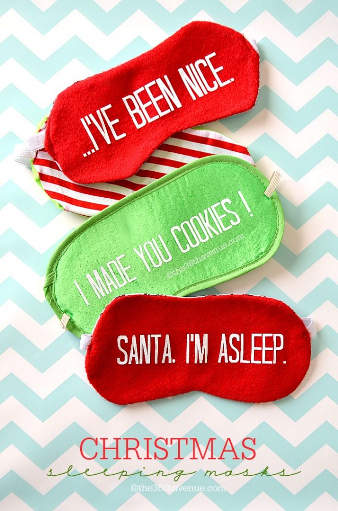 Christmas Sleeping Mask Tutorial The 36th AVENUE
