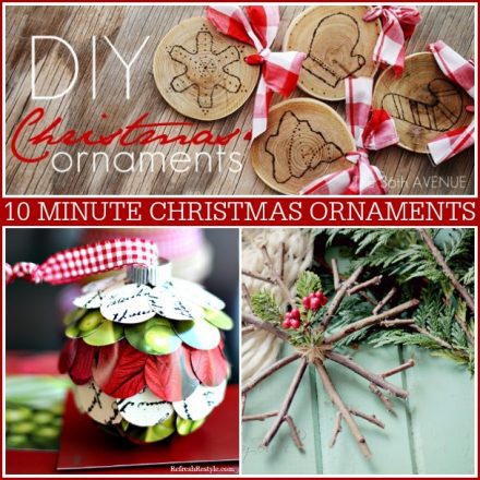 15 Minute DIY Christmas Ornaments | The 36th AVENUE