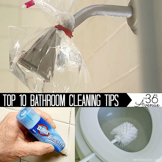 Cleaning Tips : Top 10 Bathroom Cleaning Tips over at the36thavenue.com