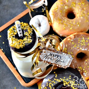 New Years Party Donuts and Printable